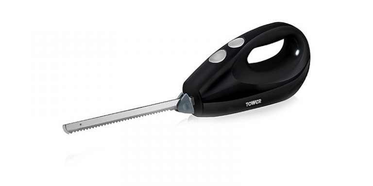 Tower - Electric Knife with Durable Twin Stainless Steel Blades