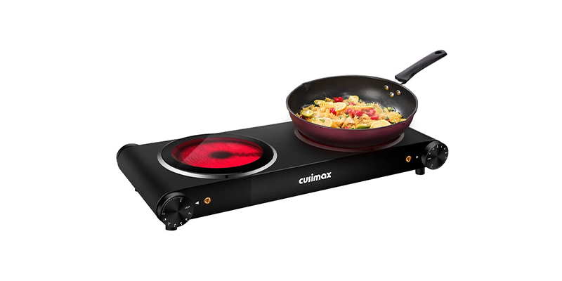 CUSIMAX Double Camping Electric Hob