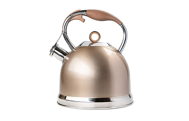 Susteas Induction Modern Stainless Steel Surgical Whistling Teapot