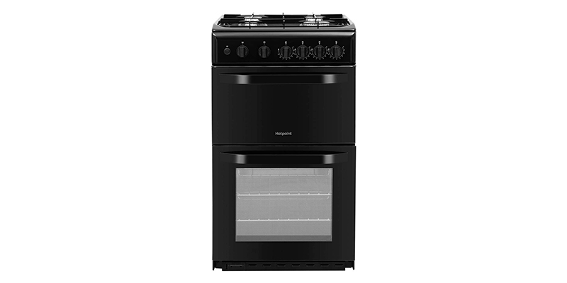 Hotpoint Cloe HD5G00KCB 50cm Gas Cooker with Gas Grill