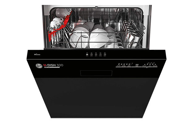 Hoover H-DISH 300 HDSN1L380PB Wifi Connected Semi Integrated Dishwasher