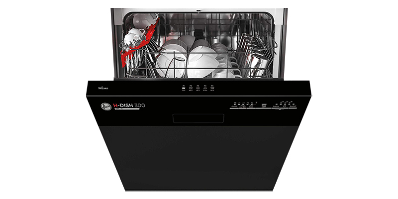 Hoover H-DISH 300 HDSN1L380PB Wifi Connected Semi Integrated Dishwasher